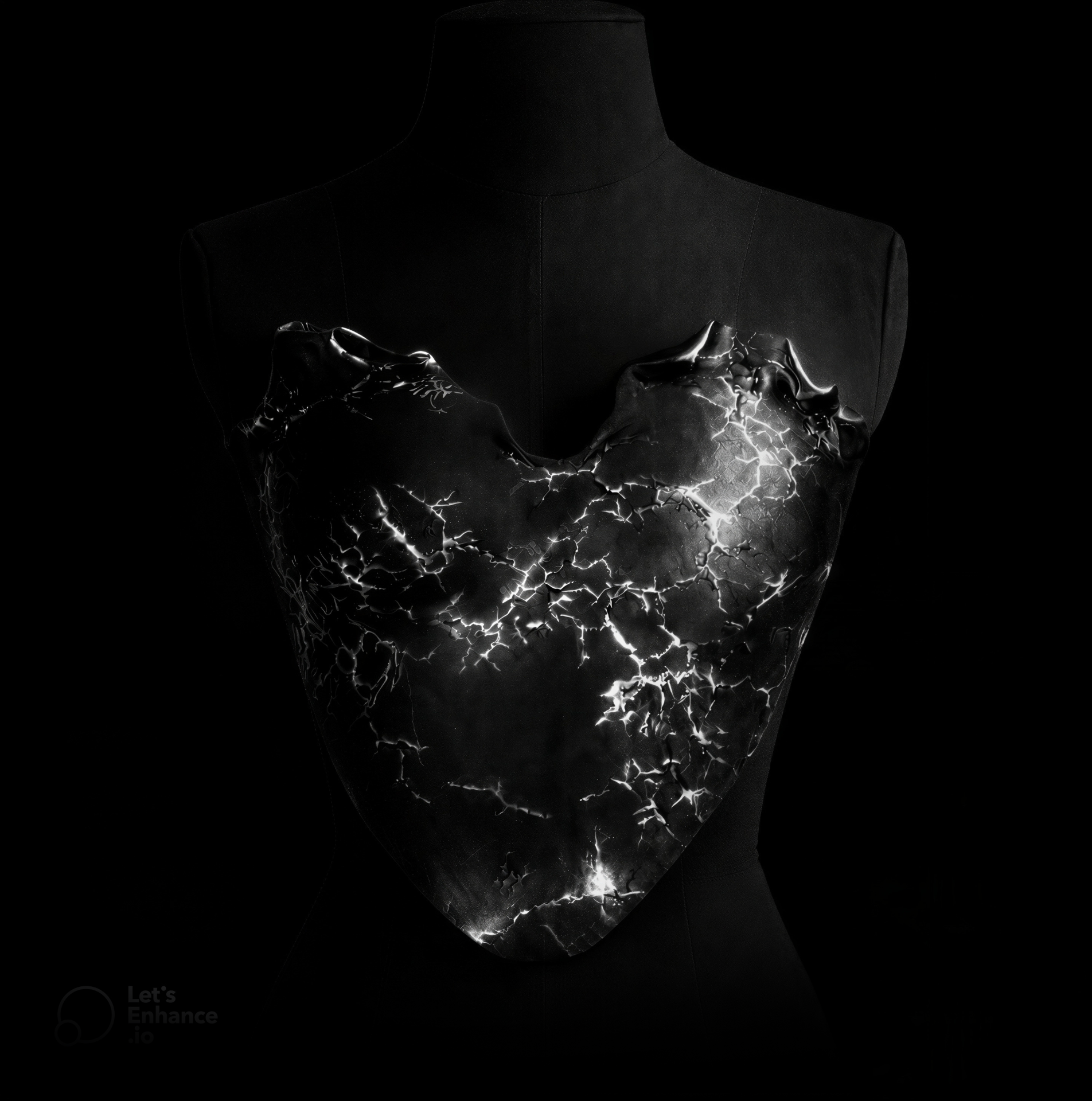 À la Folie sculptural corset on dark mannequin — archive cover